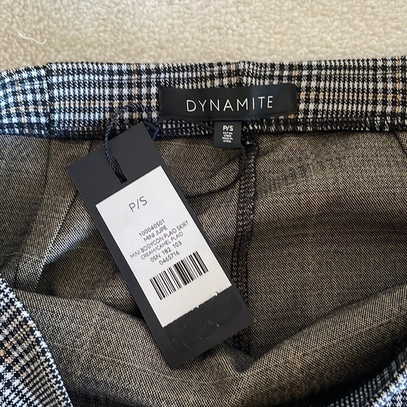 NWT Dynamite Plaid Mini Jupe skirt - Picture 5 of 8